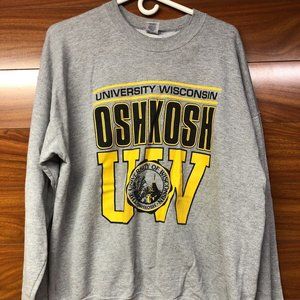 University Wisconsin Oshkosh UW Crewneck Men's Sz XL